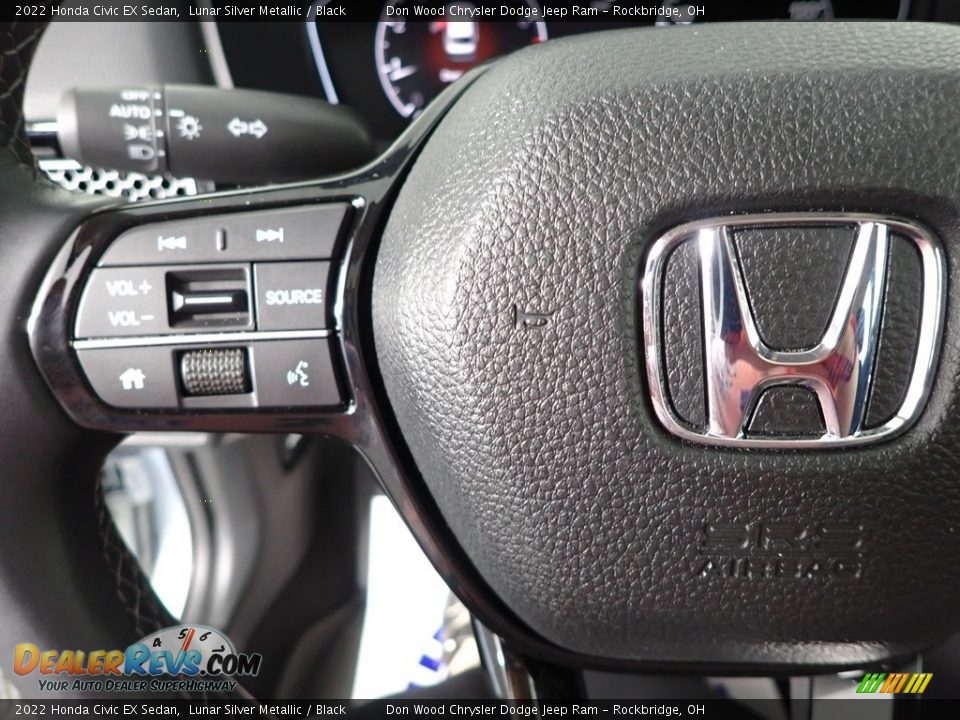 2022 Honda Civic EX Sedan Lunar Silver Metallic / Black Photo #21