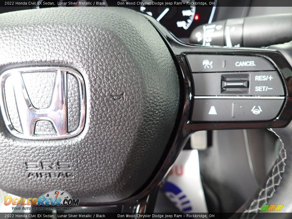 2022 Honda Civic EX Sedan Lunar Silver Metallic / Black Photo #22