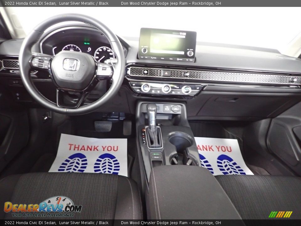 2022 Honda Civic EX Sedan Lunar Silver Metallic / Black Photo #30