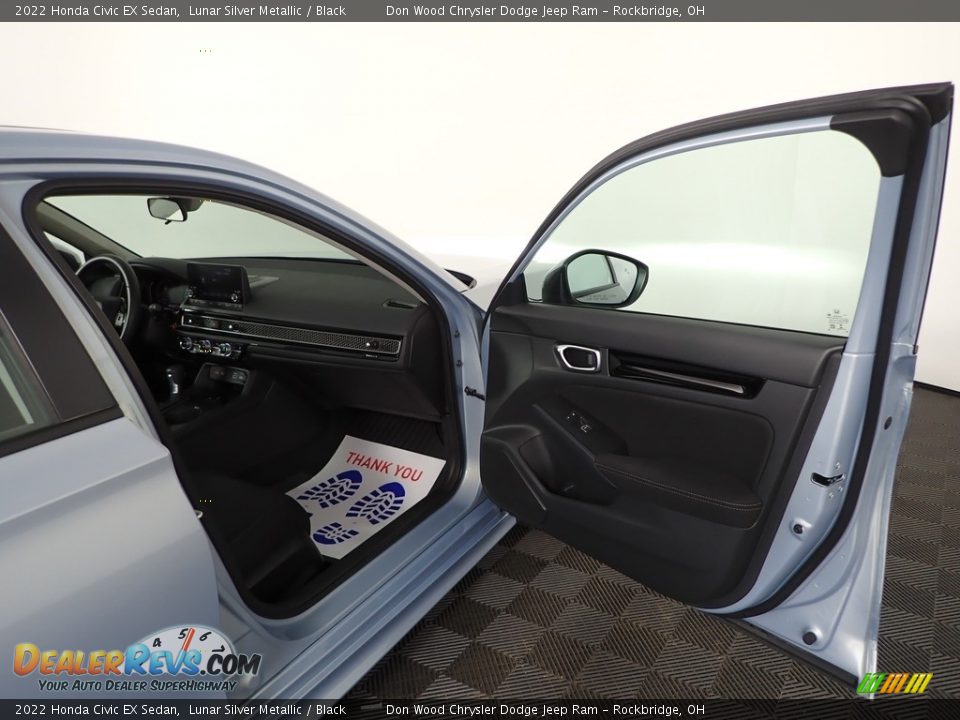2022 Honda Civic EX Sedan Lunar Silver Metallic / Black Photo #31