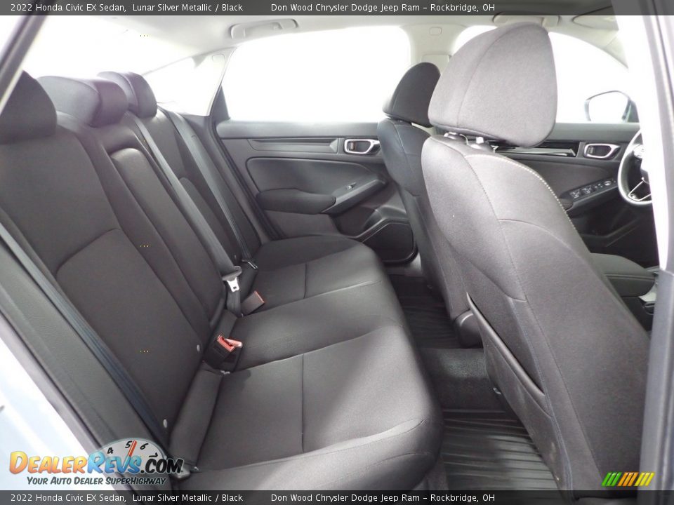 2022 Honda Civic EX Sedan Lunar Silver Metallic / Black Photo #34