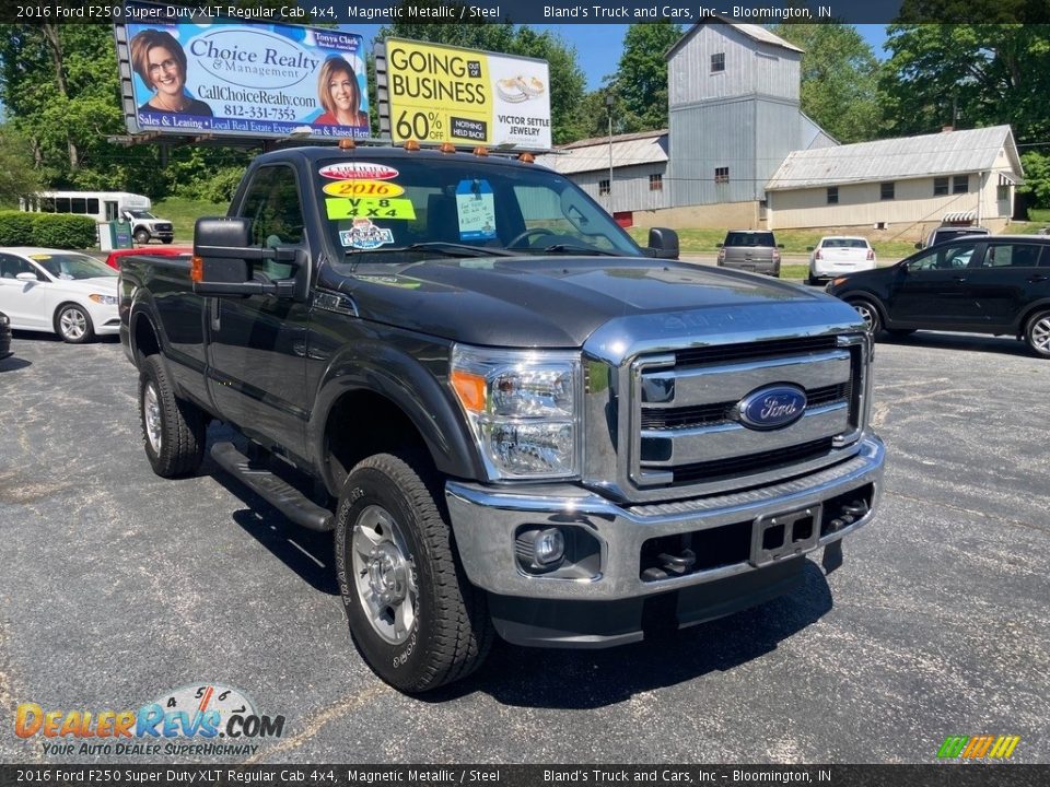 2016 Ford F250 Super Duty XLT Regular Cab 4x4 Magnetic Metallic / Steel Photo #7