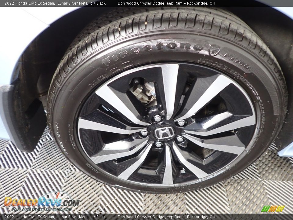 2022 Honda Civic EX Sedan Lunar Silver Metallic / Black Photo #35