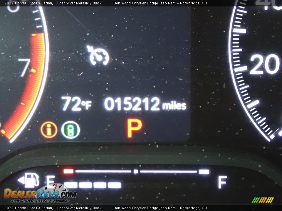 2022 Honda Civic EX Sedan Lunar Silver Metallic / Black Photo #36
