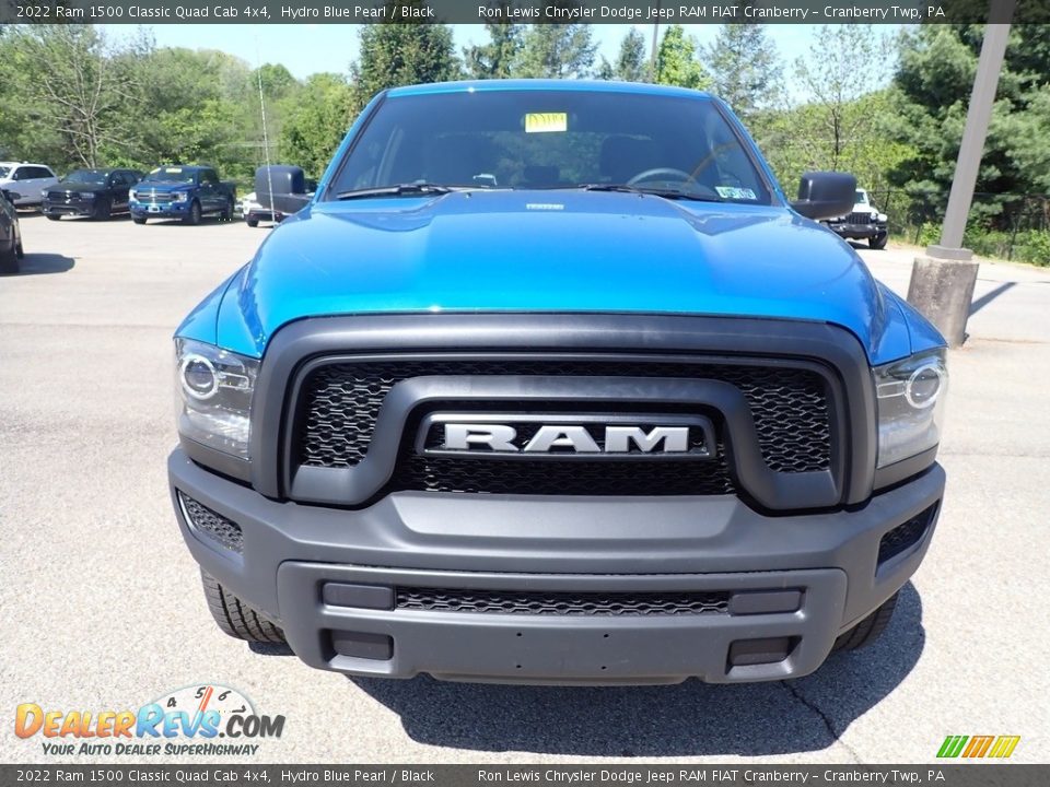 2022 Ram 1500 Classic Quad Cab 4x4 Hydro Blue Pearl / Black Photo #9