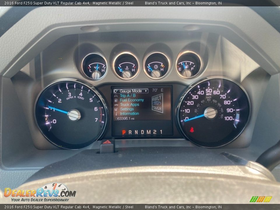 2016 Ford F250 Super Duty XLT Regular Cab 4x4 Gauges Photo #14