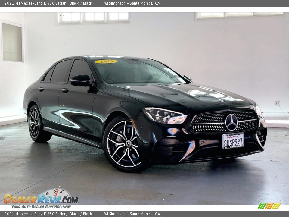 2021 Mercedes-Benz E 350 Sedan Black / Black Photo #34