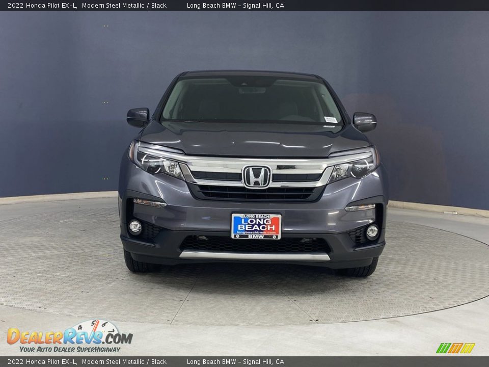 2022 Honda Pilot EX-L Modern Steel Metallic / Black Photo #2