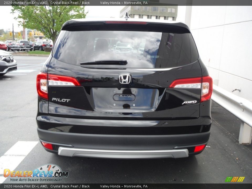 2020 Honda Pilot EX-L AWD Crystal Black Pearl / Black Photo #8