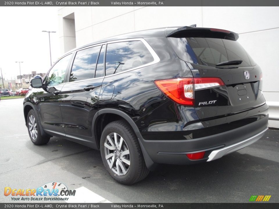 2020 Honda Pilot EX-L AWD Crystal Black Pearl / Black Photo #9