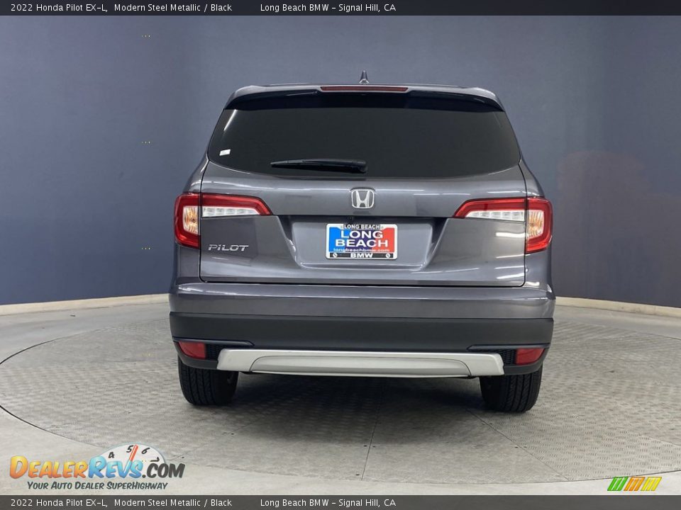 2022 Honda Pilot EX-L Modern Steel Metallic / Black Photo #4