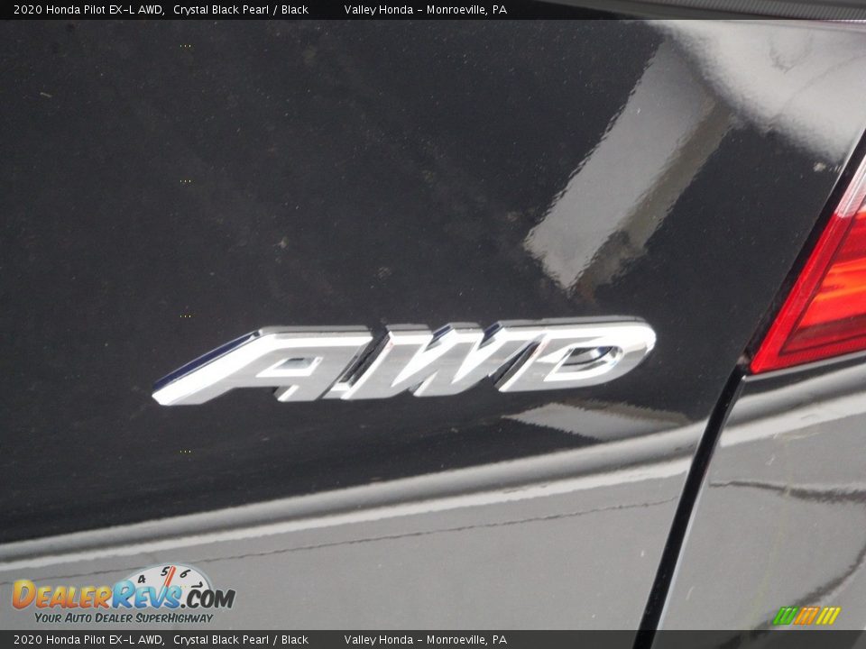 2020 Honda Pilot EX-L AWD Crystal Black Pearl / Black Photo #10