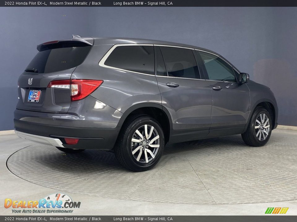 2022 Honda Pilot EX-L Modern Steel Metallic / Black Photo #5