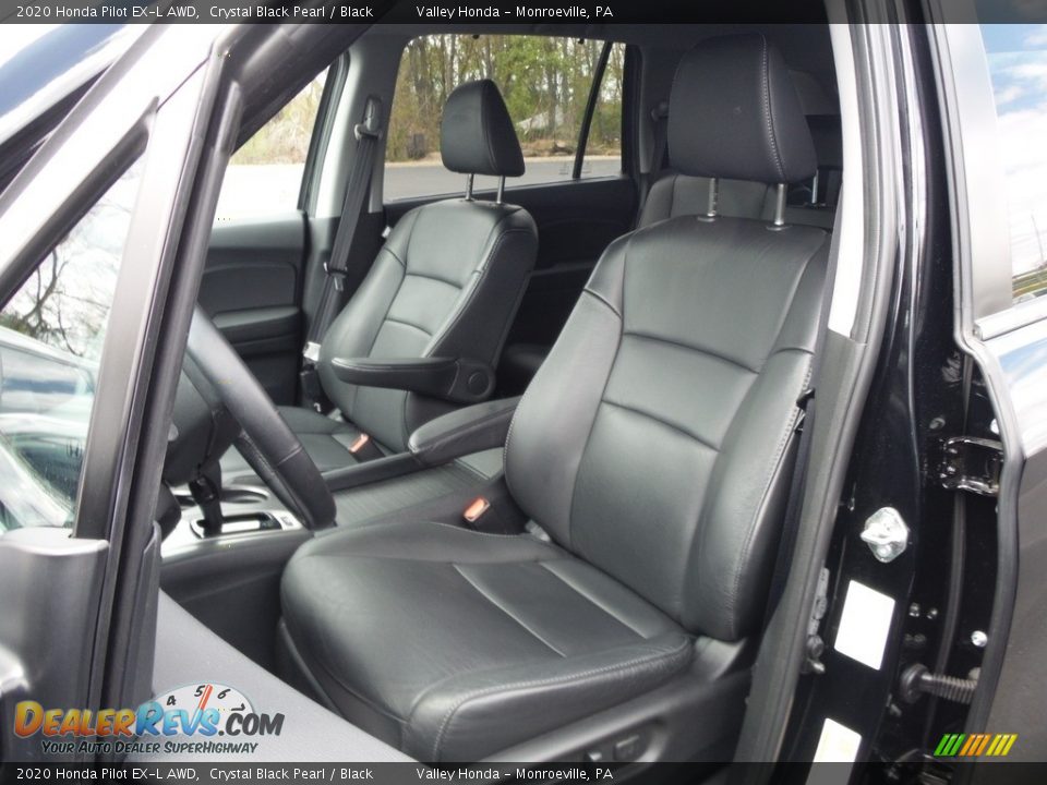2020 Honda Pilot EX-L AWD Crystal Black Pearl / Black Photo #13