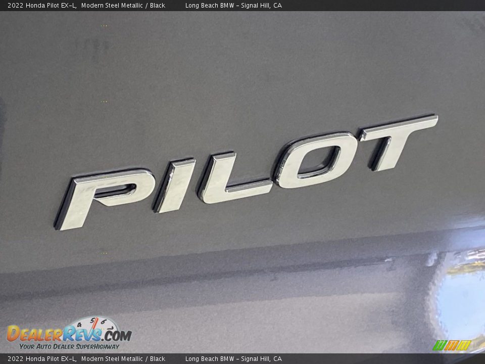 2022 Honda Pilot EX-L Modern Steel Metallic / Black Photo #10