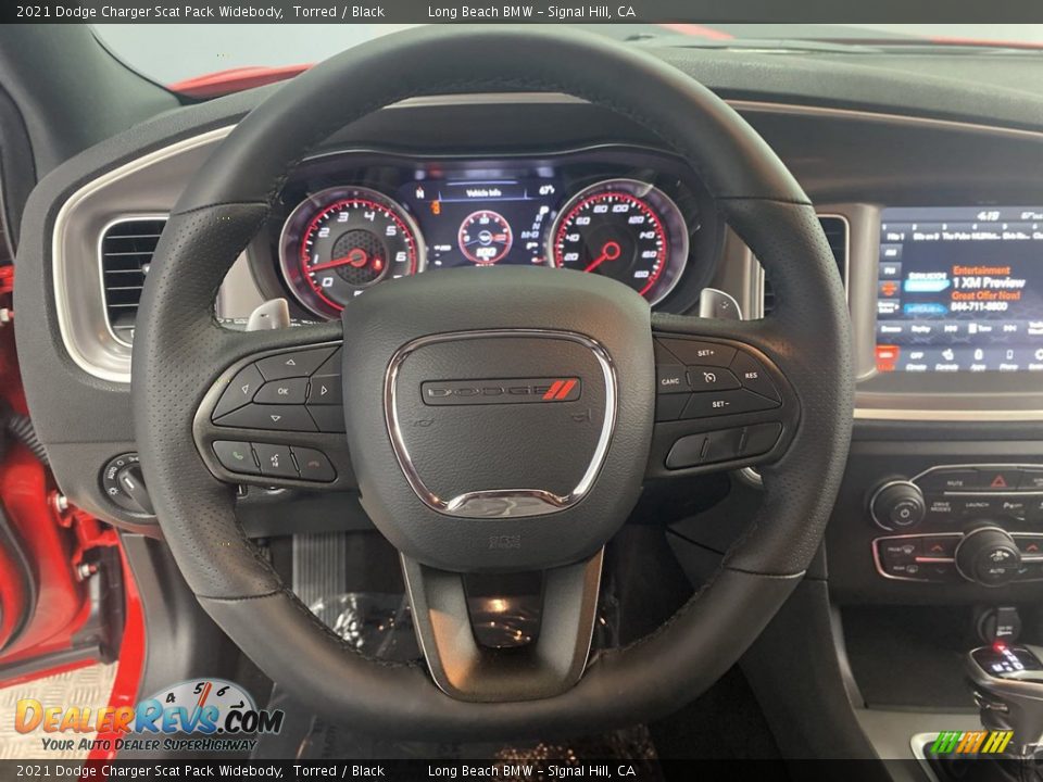 2021 Dodge Charger Scat Pack Widebody Steering Wheel Photo #18