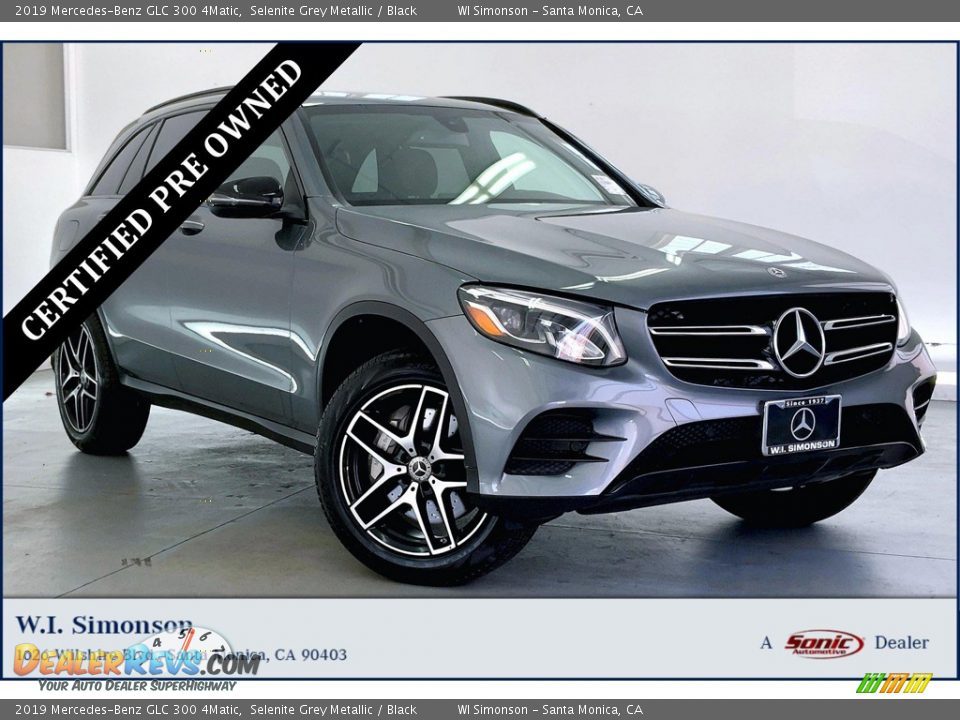 2019 Mercedes-Benz GLC 300 4Matic Selenite Grey Metallic / Black Photo #1