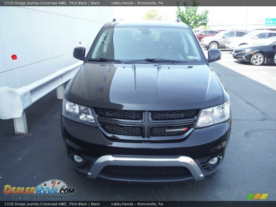 2018 Dodge Journey Crossroad AWD Pitch Black / Black Photo #6