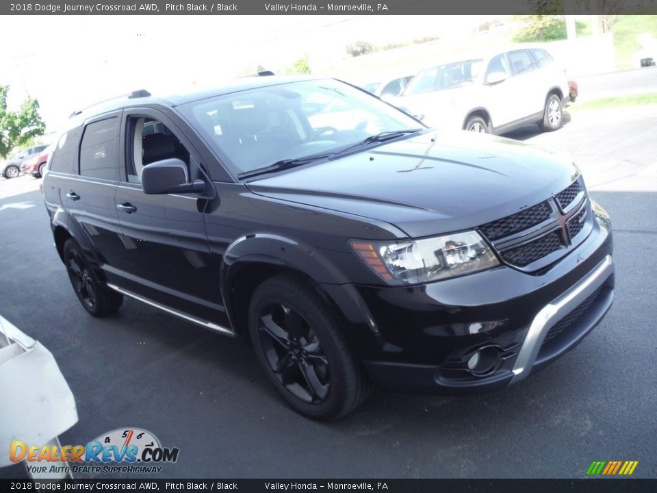 2018 Dodge Journey Crossroad AWD Pitch Black / Black Photo #7