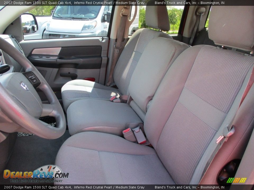 2007 Dodge Ram 1500 SLT Quad Cab 4x4 Inferno Red Crystal Pearl / Medium Slate Gray Photo #8