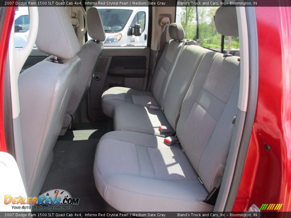 2007 Dodge Ram 1500 SLT Quad Cab 4x4 Inferno Red Crystal Pearl / Medium Slate Gray Photo #9