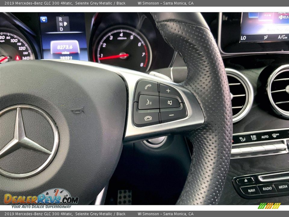 2019 Mercedes-Benz GLC 300 4Matic Selenite Grey Metallic / Black Photo #22