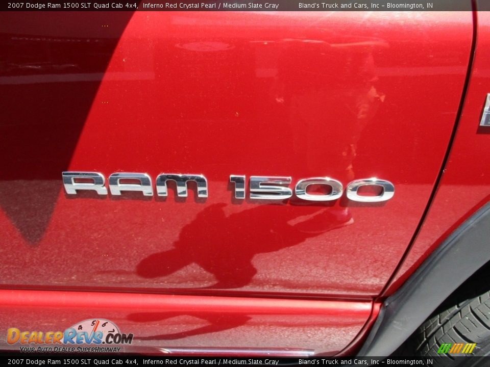 2007 Dodge Ram 1500 SLT Quad Cab 4x4 Inferno Red Crystal Pearl / Medium Slate Gray Photo #25