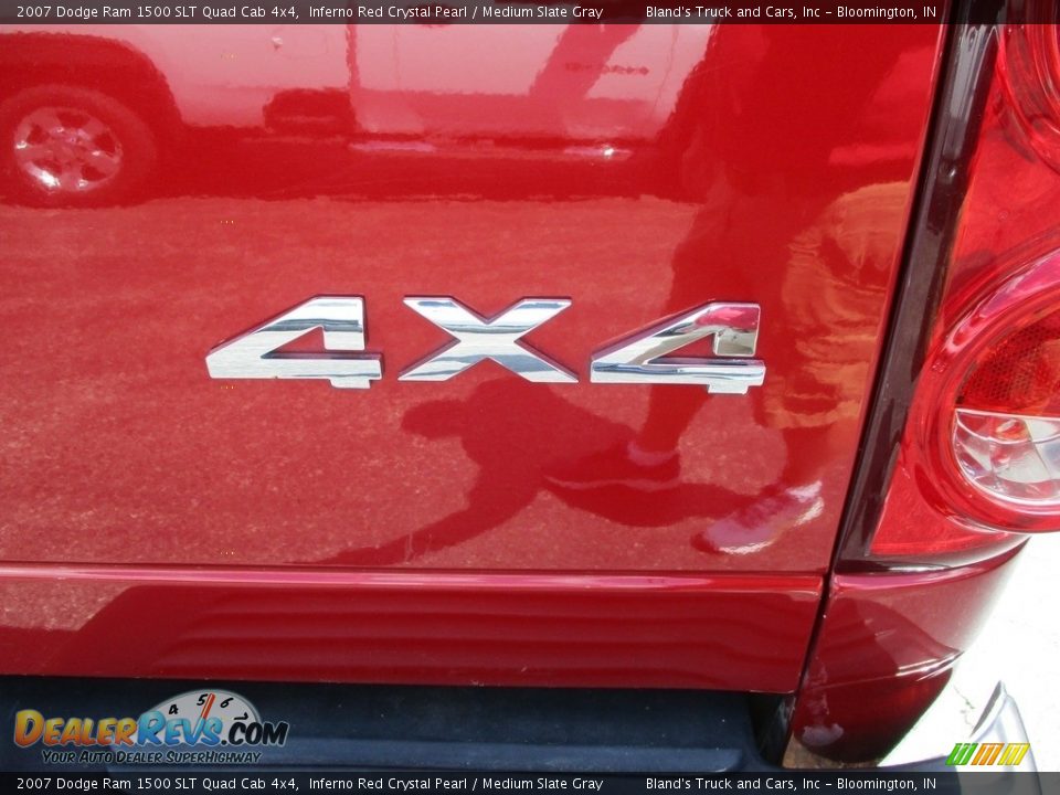 2007 Dodge Ram 1500 SLT Quad Cab 4x4 Inferno Red Crystal Pearl / Medium Slate Gray Photo #28