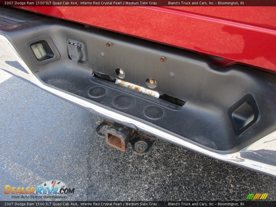 2007 Dodge Ram 1500 SLT Quad Cab 4x4 Inferno Red Crystal Pearl / Medium Slate Gray Photo #29