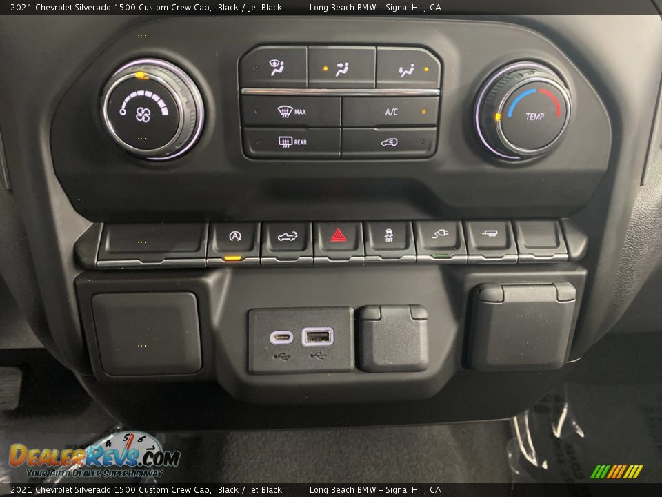 Controls of 2021 Chevrolet Silverado 1500 Custom Crew Cab Photo #23