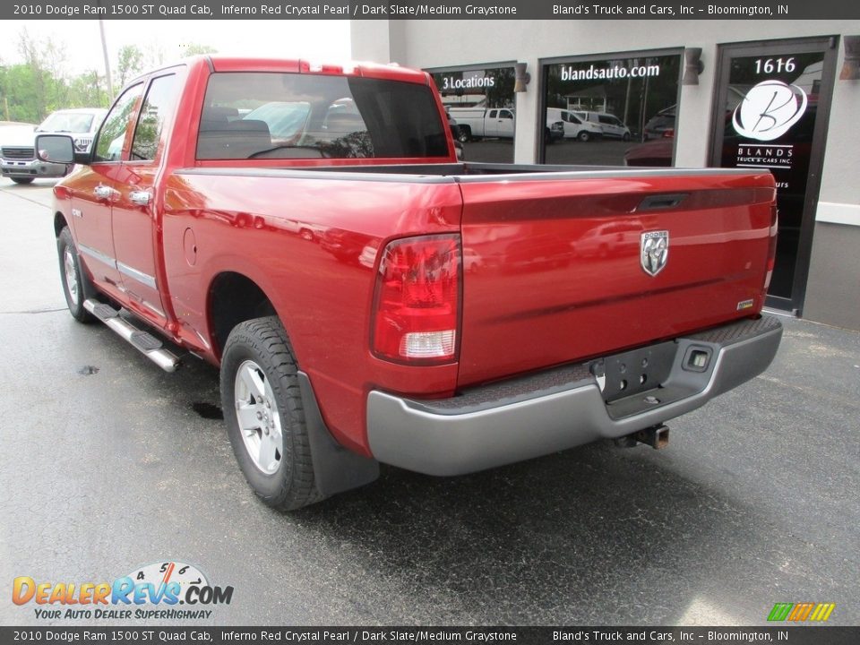 2010 Dodge Ram 1500 ST Quad Cab Inferno Red Crystal Pearl / Dark Slate/Medium Graystone Photo #3