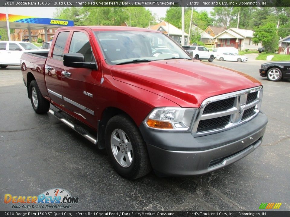 2010 Dodge Ram 1500 ST Quad Cab Inferno Red Crystal Pearl / Dark Slate/Medium Graystone Photo #5