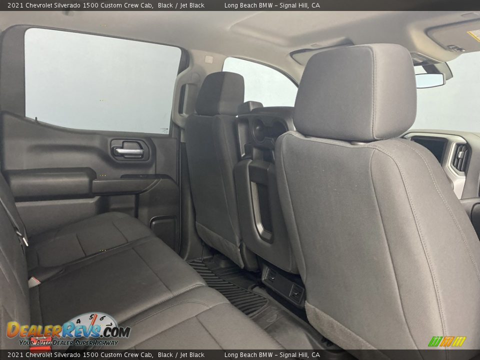 2021 Chevrolet Silverado 1500 Custom Crew Cab Black / Jet Black Photo #28