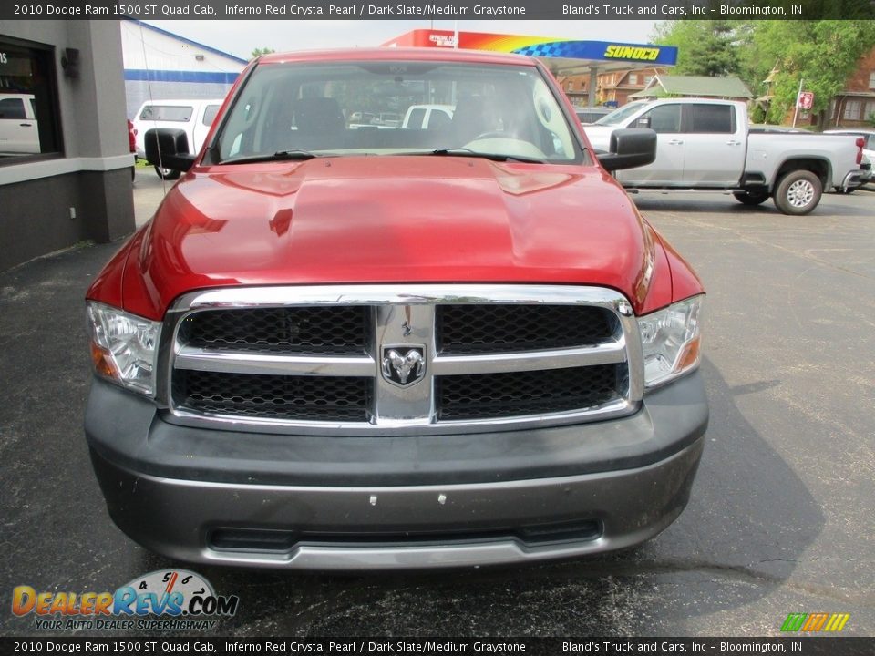 2010 Dodge Ram 1500 ST Quad Cab Inferno Red Crystal Pearl / Dark Slate/Medium Graystone Photo #19