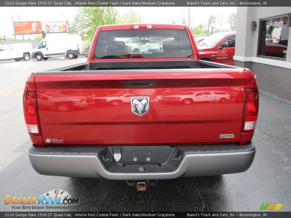 2010 Dodge Ram 1500 ST Quad Cab Inferno Red Crystal Pearl / Dark Slate/Medium Graystone Photo #22