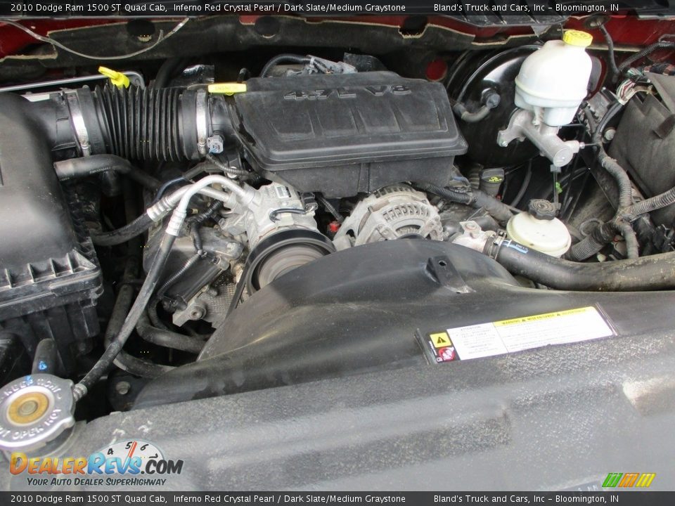 2010 Dodge Ram 1500 ST Quad Cab Inferno Red Crystal Pearl / Dark Slate/Medium Graystone Photo #24