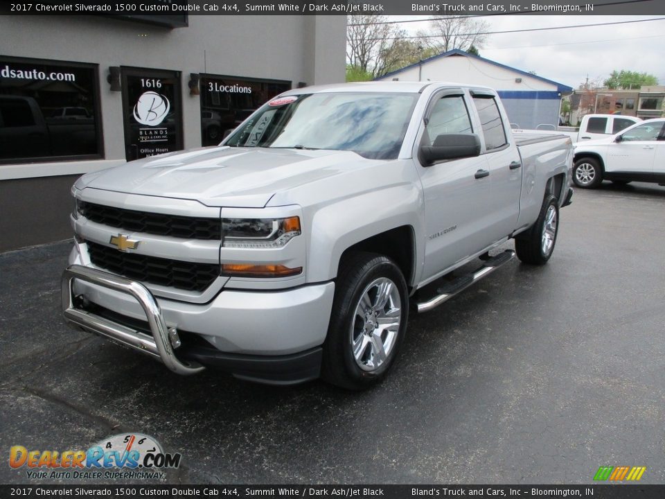 2017 Chevrolet Silverado 1500 Custom Double Cab 4x4 Summit White / Dark Ash/Jet Black Photo #2