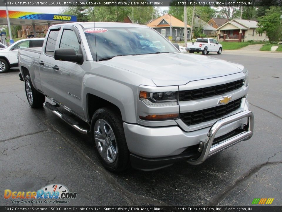 2017 Chevrolet Silverado 1500 Custom Double Cab 4x4 Summit White / Dark Ash/Jet Black Photo #5