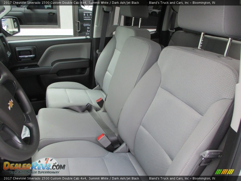 2017 Chevrolet Silverado 1500 Custom Double Cab 4x4 Summit White / Dark Ash/Jet Black Photo #8