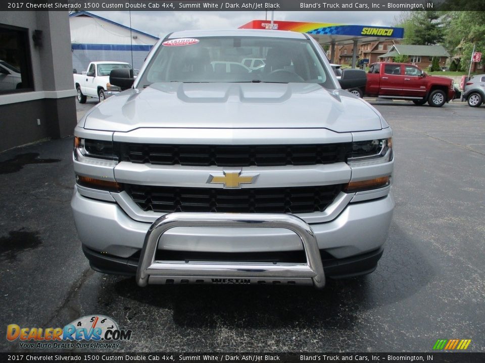 2017 Chevrolet Silverado 1500 Custom Double Cab 4x4 Summit White / Dark Ash/Jet Black Photo #24