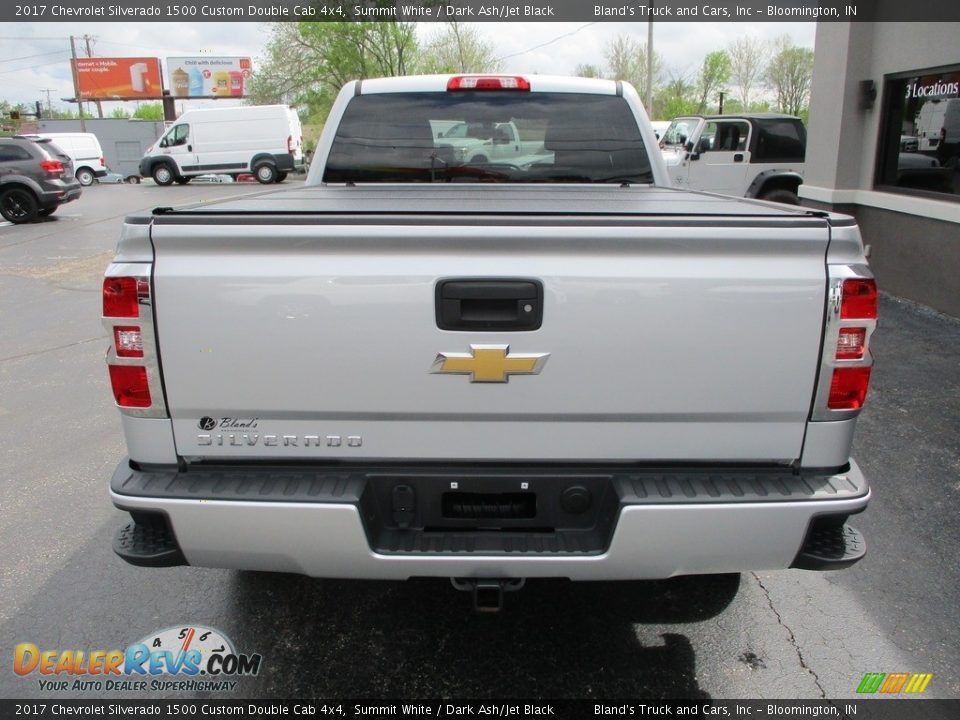 2017 Chevrolet Silverado 1500 Custom Double Cab 4x4 Summit White / Dark Ash/Jet Black Photo #27