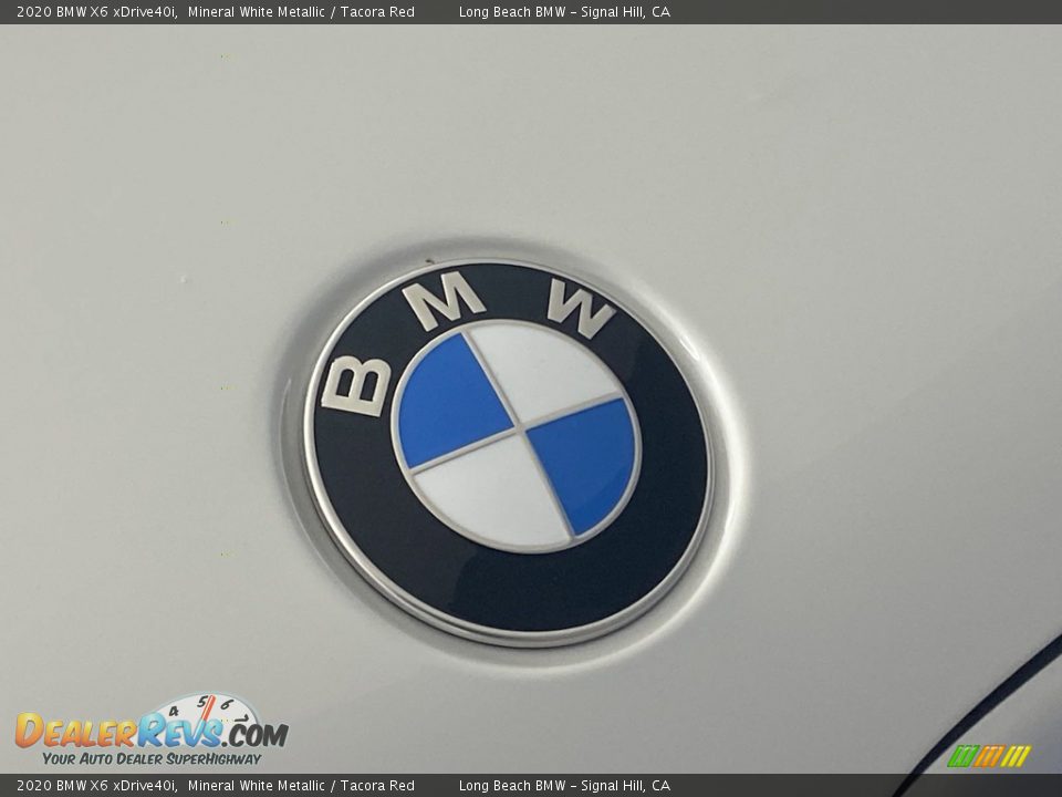 2020 BMW X6 xDrive40i Mineral White Metallic / Tacora Red Photo #7