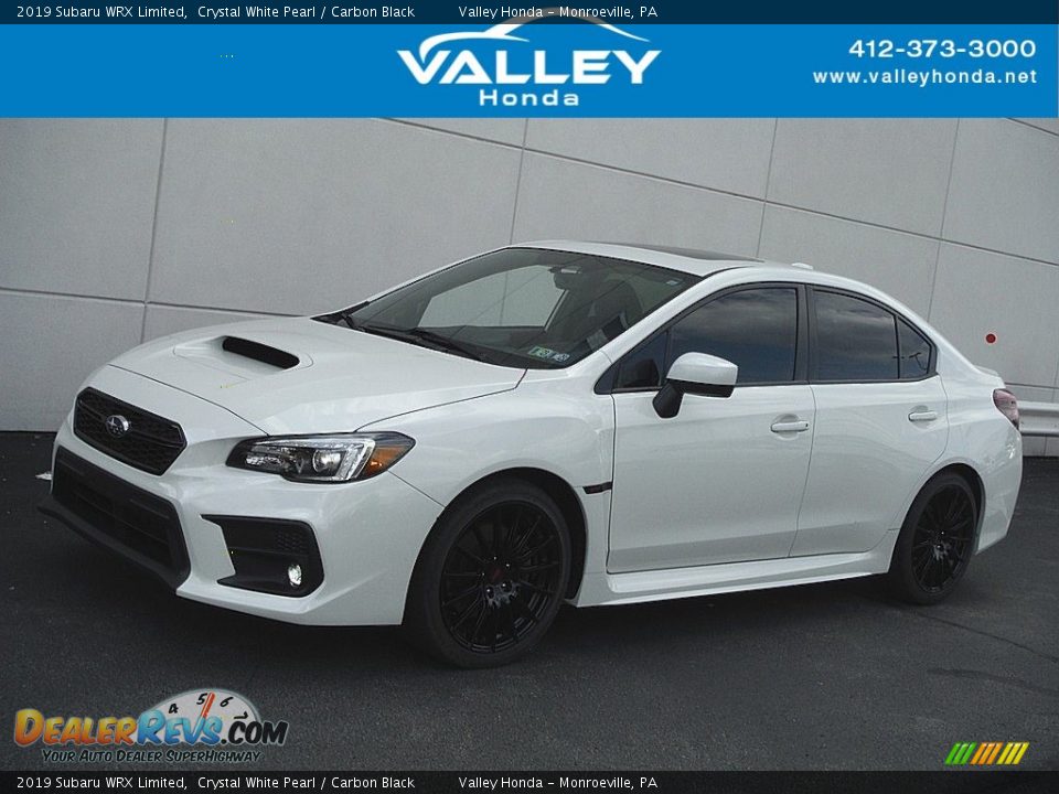 2019 Subaru WRX Limited Crystal White Pearl / Carbon Black Photo #1