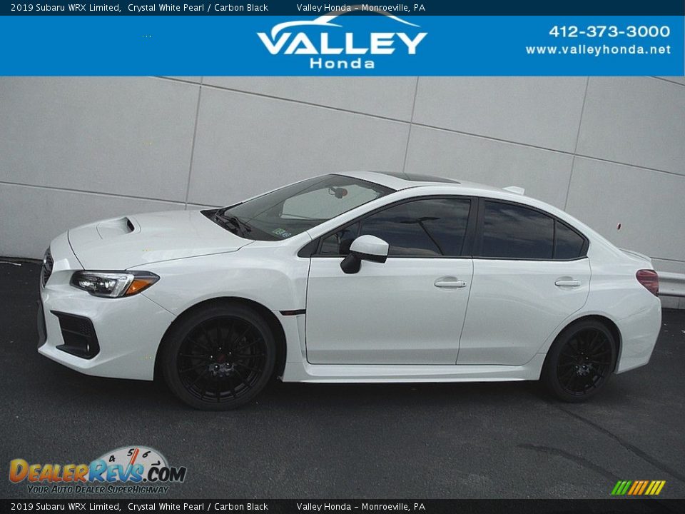 2019 Subaru WRX Limited Crystal White Pearl / Carbon Black Photo #2