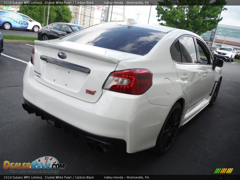 2019 Subaru WRX Limited Crystal White Pearl / Carbon Black Photo #8