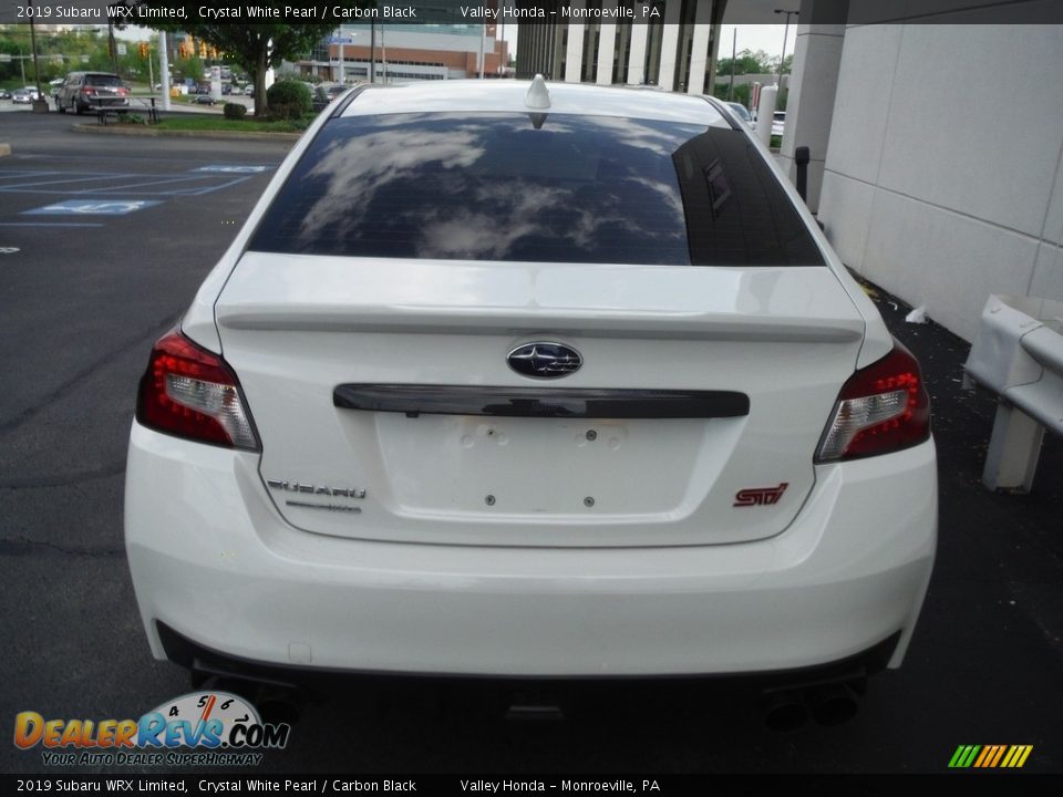 2019 Subaru WRX Limited Crystal White Pearl / Carbon Black Photo #9