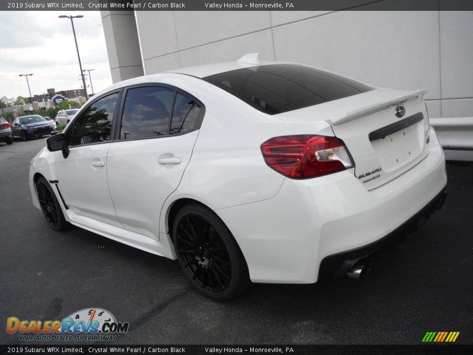 2019 Subaru WRX Limited Crystal White Pearl / Carbon Black Photo #10