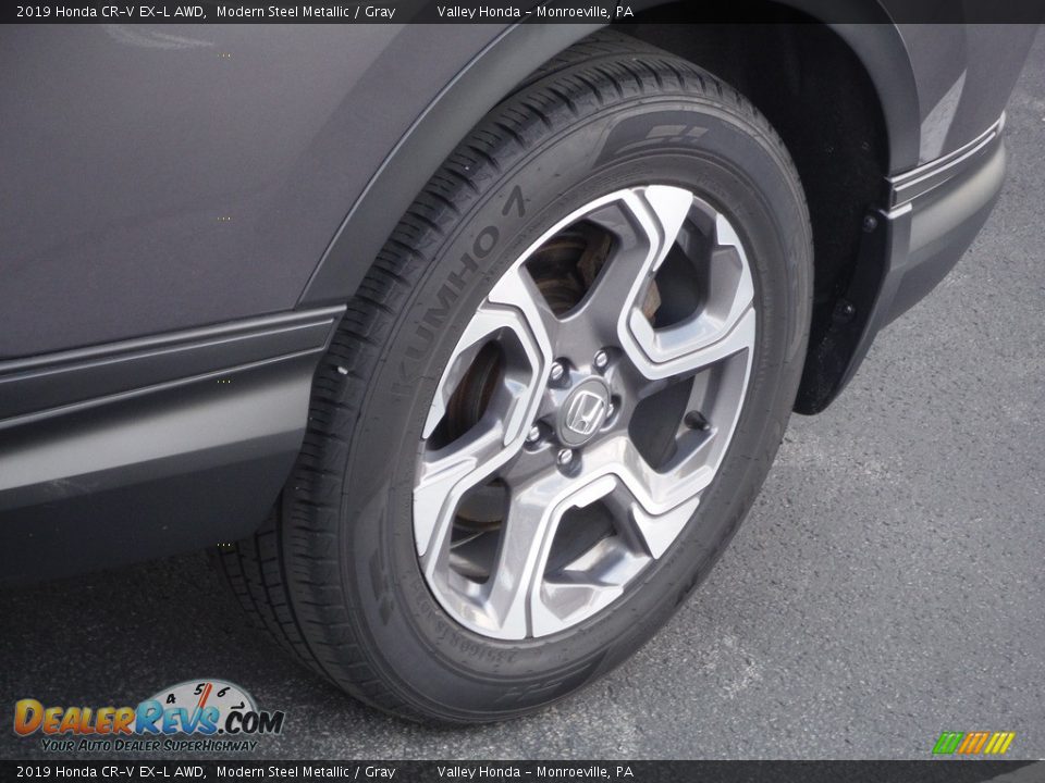 2019 Honda CR-V EX-L AWD Modern Steel Metallic / Gray Photo #4