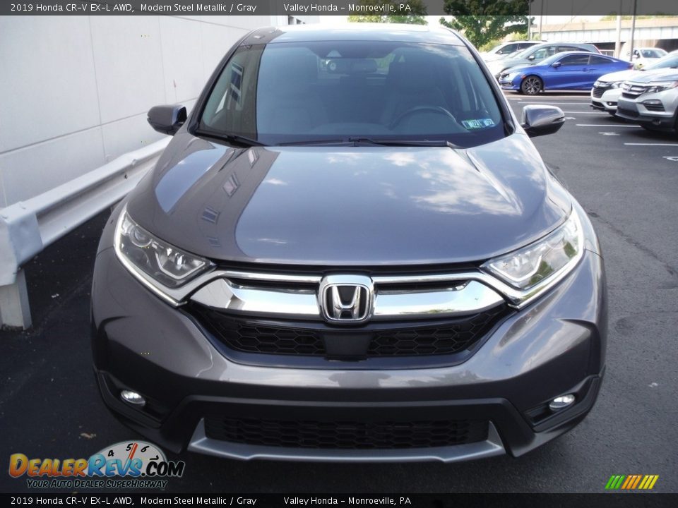 2019 Honda CR-V EX-L AWD Modern Steel Metallic / Gray Photo #5