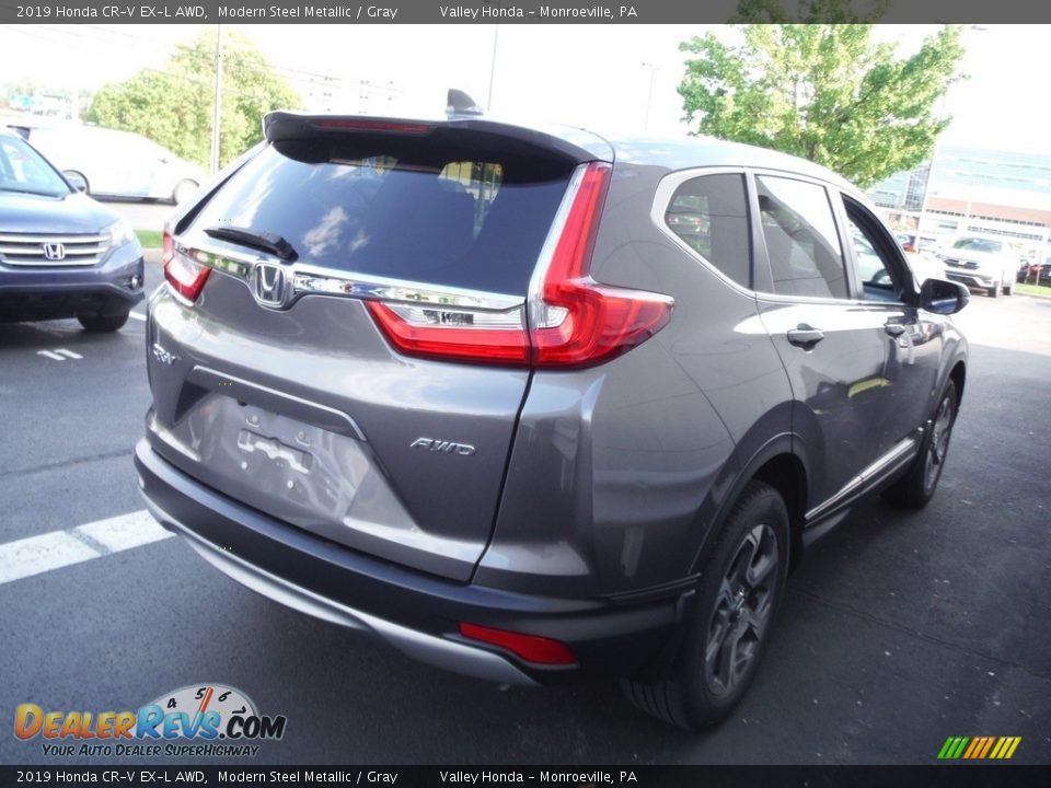 2019 Honda CR-V EX-L AWD Modern Steel Metallic / Gray Photo #7